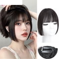 thumbnail image 4 of Synthetic Princess Cut Bangs Wig Female Bangs Hair Fake Bangs Natural Forehead Wig Piece, 4 of 6