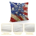 thumbnail image 4 of Chilfamy 4th of July&nbsp;Patriotic Throw Pillow Covers Vintage&nbsp;American Flag Decorative Independence Day Star Sign Pillow Case Watercolor Cushion Cover for Sofa  White, 4 of 5