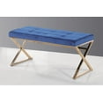 thumbnail image 1 of K Elite B-003 Glitzy Blue Fabric Bench, 1 of 1
