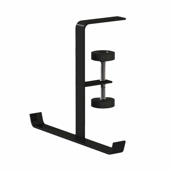 Piwvid Metal Headphone Stand Hanger, under Desk Clamp with 11LB Load Capacity for Headphones Backpacks, Durable Hanging Organizer Gaming Desk Office Accessory Utility Rack
