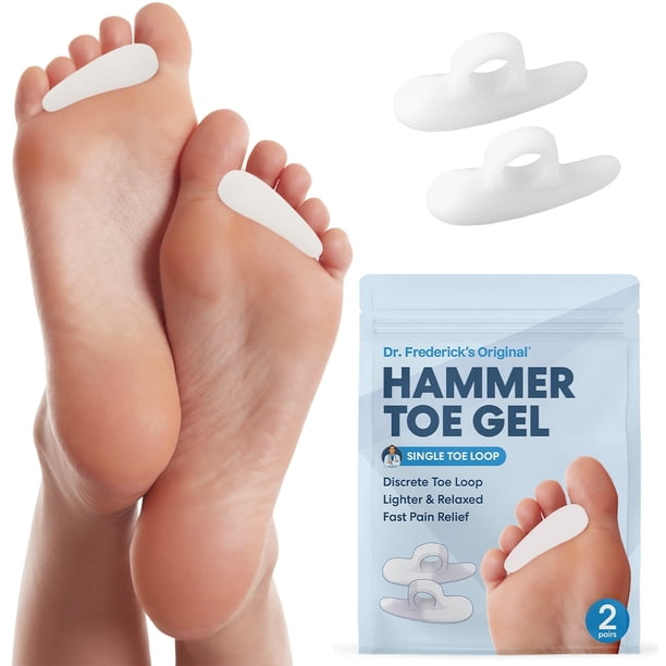 Geles Hammer Toe Gels Dr. Frederick's Original, 2 pares, blancos