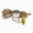 Clear Gold, variant on B&P Lamp® Complete Nickel Push-Thru Socket W/8 Ft. Clear Silver Cord