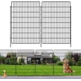 thumbnail image 2 of Panels Garden Fencing Animal Barrier with Lock  in(H) X ft(L) Dog Fence Outdoor for Yard Rustproof No Dig Decorative Tall Garden Fence Metal Wire Panel Border Rabbit Ground Stakes Fencing, 2 of 5