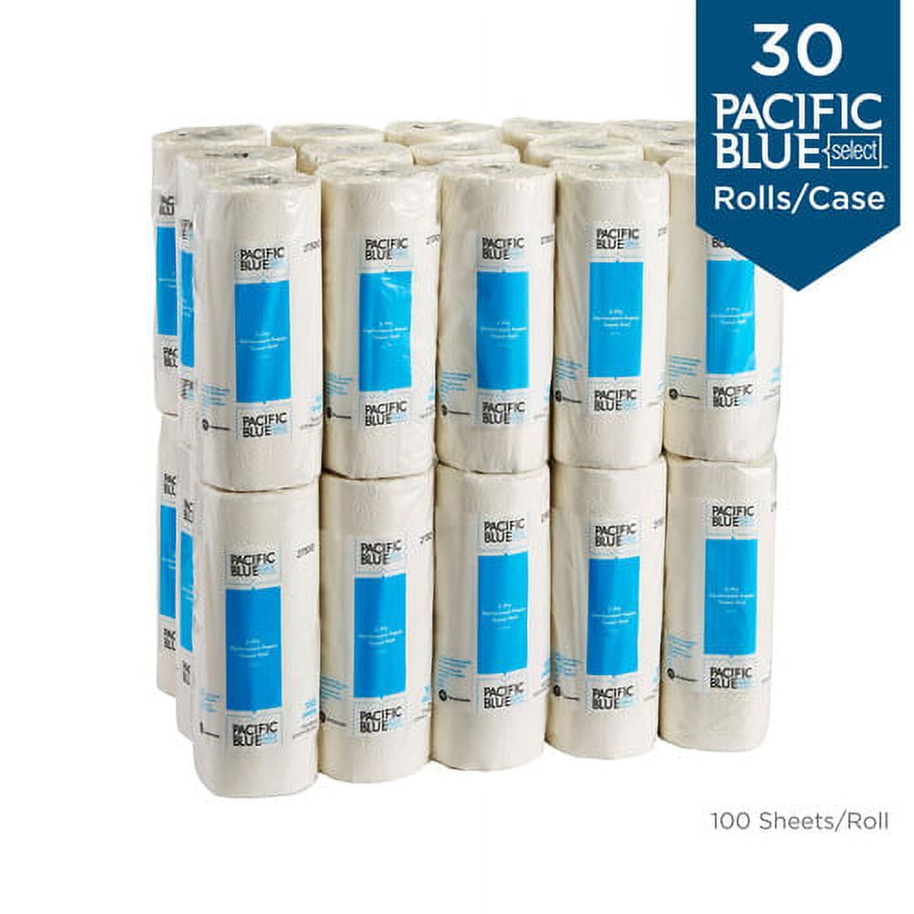Georgia-Pacific Preference 100 Sheet Perforated Roll Towels 2 Ply - 8.80" x 11" - 100 Sheets/Roll - White - Paper - Perforated, Strong, Absorbent - for Healthcare, Food Service - 100 - 30 / Carton