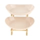 thumbnail image 1 of Plato de frutas con soporte de madera, estantes para pasteles, expositor, organizador, servidor de alimentos 2 niveles beige, 1 of 8