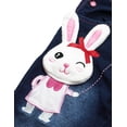 thumbnail image 3 of KIDSCOOL SPACE Baby 3D Bunny Cartoon Soft Cotton Knitted Jeans Overalls 6M, 3 of 5