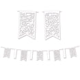 thumbnail image 2 of Die-Cut Mr & Mrs Pennant Banner 71 By 2" X 12'- 12 Pack(1 Per Package), 2 of 3