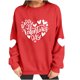 thumbnail image 5 of Xuyuer Valentines Sweatshirts for Women Heart Print Graphic Valentine Sweatshirts Casual Tops, 5 of 9
