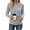 Gray(Ladies Tops), variant on GUACER Ribbed Long Sleeve Tops for Women Crewneck Slim Fit Basic Tee Lightweight Knit Fall Casual Layering Undershirts