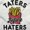 White, variant on Taters Before Haters French Fries Plus Size Long Sleeve Graphic Tee Shirt Brisco Brands 3X