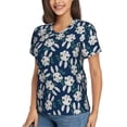 thumbnail image 2 of Vsdgher Cute Rabbit Women Shirts V Neck Short Sleeve Tops T-Shirt Basic Tees, S to 3XL3X-Large, 2 of 5