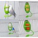 thumbnail image 3 of CHAO 3 piezas de percha para pájaros, comederos para pájaros centelleantes con hueso de sepia, soporte para sepia, soporte de plástico para comida para pájaros, comedero para pájaros en jaula., 3 of 5