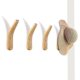 thumbnail image 1 of 4 Pieces Wall Mounted Wooden Coat Hooks Natural Wood Wall Mount Simple Modern V Shaped Wall Mounted Storage Coat Rack for Hanging Coats Hats Bags Towe, 1 of 4