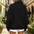 thumbnail image 4 of LUVDA Women's Waffle Knit Zip Up Jacket with Large Pockets Long Sleeve Collared Fall Outerwear, 4 of 6