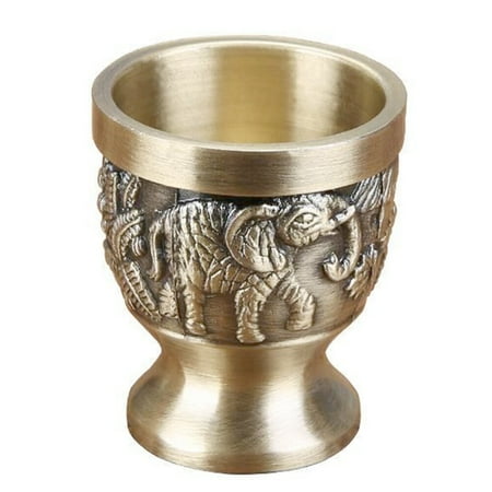 

1Pc Vintage Whiskey Shot Glass Animal Embossed Wine Goblet Mini Wine Glass