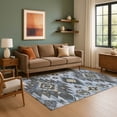 thumbnail image 7 of Addison Rugs Mayfield Premium Machine Washable Transitional Tribal Blue Rectangle Rug, 3' x 5', 7 of 7