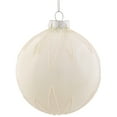 thumbnail image 5 of Northlight White Marble Shiny Glass Christmas Ball Ornament, With Silver Starburst 4", 5 of 7