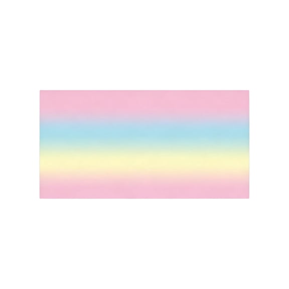 Pastel Rainbow Gradient Plastic Tablecloth (108"x54"), Waterproof Disposable Table Cover for Carnival, Birthday & Holiday Parties