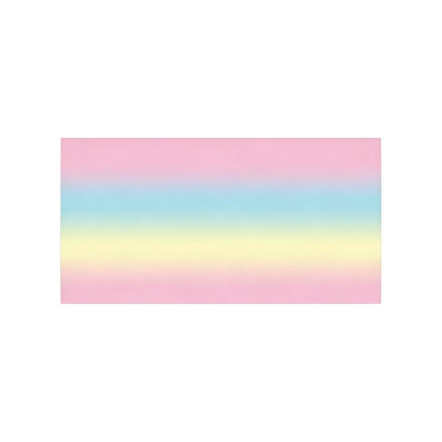 Pastel Rainbow Gradient Plastic Tablecloth (108"x54"), Waterproof Disposable Table Cover for Carnival, Birthday & Holiday Parties