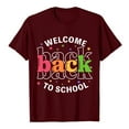 thumbnail image 4 of LUOGENLI T-shirts pour Femme pour Femmes T-shirts pour Dames à la Mode Rentrée des Classes Imprimé Manches Courtes Col Rond T-Shirt T-shirts pour Femmes T-Shirt Graphique Saint-Valentin T-shirts pour Femmes T-shirts Graphiques Pâques Vin TG, 4 of 4