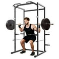 thumbnail image 2 of AKDSteel Heavy Duty Squat Rack Power Cage For Home Gym, 1100 Lb Capacity Power Rack With Pull-Up Bar, Dip Bars, Adjustable Spotters, j-Hooks, And Plate Storage, 2 of 8
