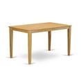 thumbnail image 2 of East West Furniture CAPB5H-OAK-C Counter Height Dining Pub Table & 4 Bar Stools with Backs, Oak, 2 of 5