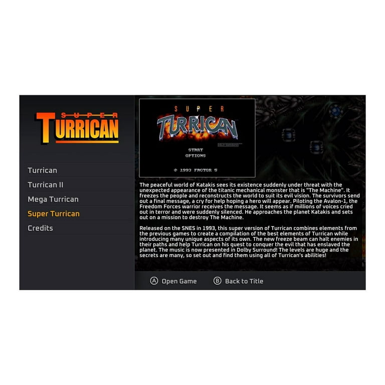 Turrican Flashback, ININ for Nintendo Switch, Physical Edition - Main Image