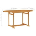 thumbnail image 4 of vidaXL 5 Piece Garden Dining Set Solid Teak Wood, 4 of 5