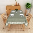 thumbnail image 2 of Sage Green Farmhouse Style Floral Rectangular Tablecloth,84x60 Inch,Waterproof Table Cover for Indoor Outdoor Dining Party, 2 of 5