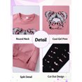 thumbnail image 4 of Usaibhir Girls Clothes Girl Print Long Sleeve Pullover Sweatshirt and Leggings 2PC Girls Outfits Fall 6-14T, 4 of 13