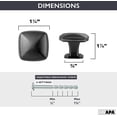 thumbnail image 2 of LAICAIW Black Square Kitchen Cabinet Knobs-10 Pack of Drawer Handles Hardware, 2 of 7