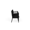 thumbnail image 2 of Amherst Steel Reception Waiting 4 Seat Tandem Seating / Black Steel / Black, 2 of 3