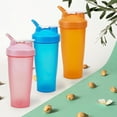 thumbnail image 4 of 26oz Protein Shaker Bottles with Loop Shaker Balls Leak Proof Bottle Mixer Cup for Pre Workout Sports Gym Fitness , suitable for sports activities, gym workouts, fitness training, outdoor exercises..., 4 of 6
