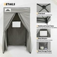 thumbnail image 6 of EAGLE PEAK Flex Compact 4x4 Pop-up Canopy Privacy Dressing Room,Gray, 6 of 9