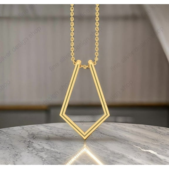 Minimalist Geometric Ring Holder Necklace, Magical Ring Keeper Jewelry for Surgeon, Necklace Carry Engagement Ring for Him and Her