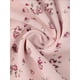 thumbnail image 5 of Vestido Floral con Mangas Abullonadas, Espalda Fruncida y Escote Corazón, Con Volantes, Talla M, Rosa Claro, 5 of 6