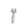 thumbnail image 5 of HeartsAndYou 5ct Princess Cut Moissanite Royal Halo Engagement Ring for Women 18k White Gold over Silver, 5 of 9