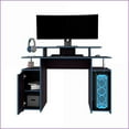 thumbnail image 5 of Desks, Arimo Gaming & Office Desk with Storage, Ergonomic for Multiple Monitors | Black | Engineered Wood, 5 of 5