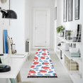thumbnail image 4 of Yayeee Runner Rug for Bedroom 2'x6' Machine Washable Hallway Non Slip Mat, Playful Strawberries, 4 of 8