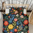 thumbnail image 3 of Pioneer Flower Pattern Duvet Cover and Pillowcase Set for Single Bedding, Bedroom Accessories for Kids Teens, 3 of 5