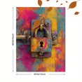 thumbnail image 3 of Colorful Door Hardware Canvas Print Cafe Hallway Home Wall Art Decor, 3 of 8