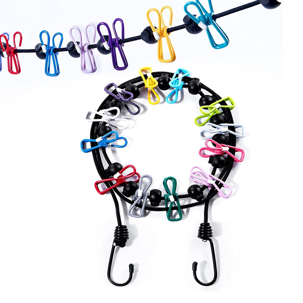 Portable Washing Line, Elastic Clothesline Travel Camping Washing Line