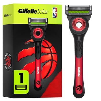 Gillette Labs Official Raptors Licensed Razor for Men, 1 Handle, 1 Blade Refill,