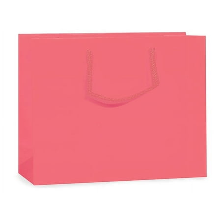 Coral Rose Matte Vogue Gift Bags (100 Pack ) 16x6x12"