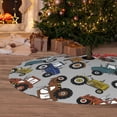thumbnail image 6 of Sikiie Color Tractor 30-48 inches {designName} Print Christmas Tree Skirt Snowman Xmas Tree Skirt with Edge Christmas Decorations for Holiday Party36", 6 of 7