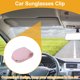 thumbnail image 2 of Clip para gafas de sol del automóvil Unique Bargains con soporte magnético universal para visera del sol de gafas de sol para Unique Bargains Car PU Leather Rosa 7.3x6cm 1 Pcs, 2 of 7
