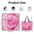 thumbnail image 2 of Colorful Tie Dye Vortex Waterproof Picnic Blanket with Foldable Zipper, Suitable for Outdoor Use, Suitable for Travel, Camping, Beaches, Parks, Grasslands, Picnic Blanket Accessories, 2 of 7