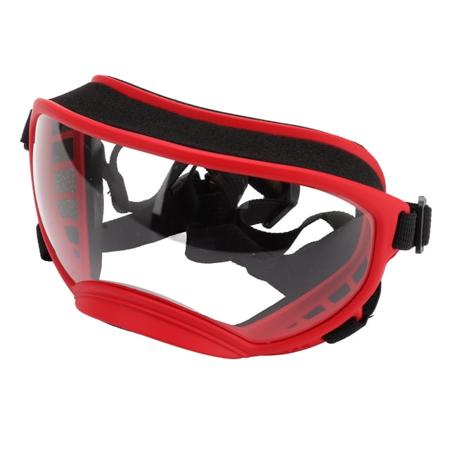 Large Dog Goggles, Ultraviolet Proof Dustproof Adjustable Strap Windproof Dog Goggles For Snow Day Black Frame And Gray Goggles,Red Frame And Red Goggles,Red Frame And Transparent