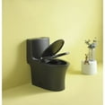 thumbnail image 2 of MADETEC One Piece Toilet with Comfort Chair Seat, Elongated Dual Flush 1.1/1.6 GPF and MAP 1000g, Matt Black Toilet Bowl, 2 of 5