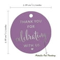 thumbnail image 6 of Inkdotpot Thank You Celebrating With Us Bridal Shower-Baby Shower-Retirement-Wedding-Birthday Bottle Tag Real Silver Foil Favor Hang Tags Pack Of 50, 6 of 6